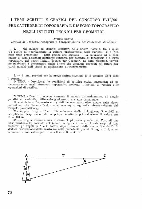 Copertina articolo #21 Bollettino SIFET ANNO: 1967 n.2